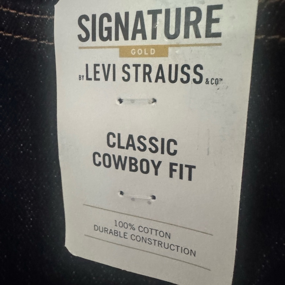 Signature by Levi Strauss Men's Bootcut Jeans - Dark Blue